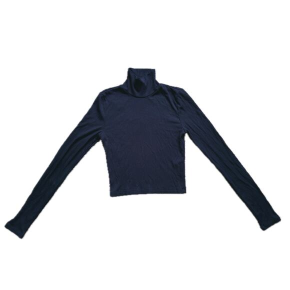 Wilfred Ribbed Turtleneck Long Sleeve Black XS - Picture 4 of 9